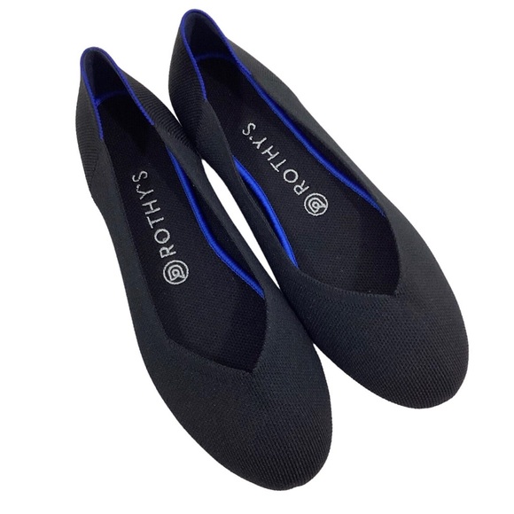 NWOT Rothy’s Black Solid Round Toe Flats Never Worn! In MINT condition! - Picture 3 of 5
